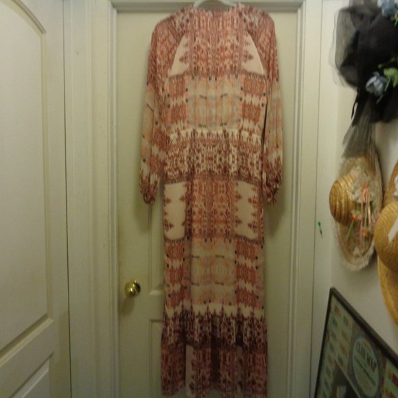 BOHO FESTIVAL HIPPIE MAXI LONG DRESS L - Picture 6 of 8